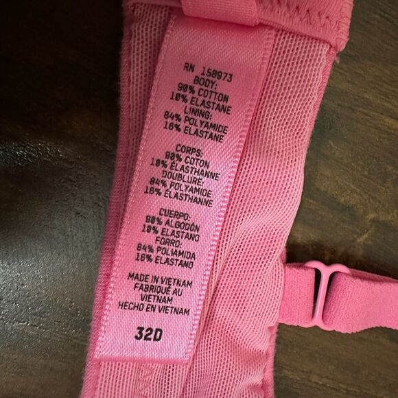 SKIMS Cotton Jersey T-Shirt Bra Sugar Pink Underwired Stretch NWT - Picture 12 of 14